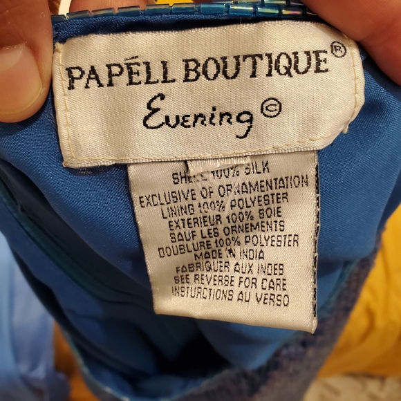 Vintage Papell Mermaid Silk Sequin Top - Picture 8 of 10